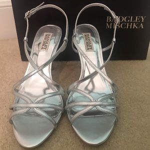 Never been worn Badgley Mischka evening heels.